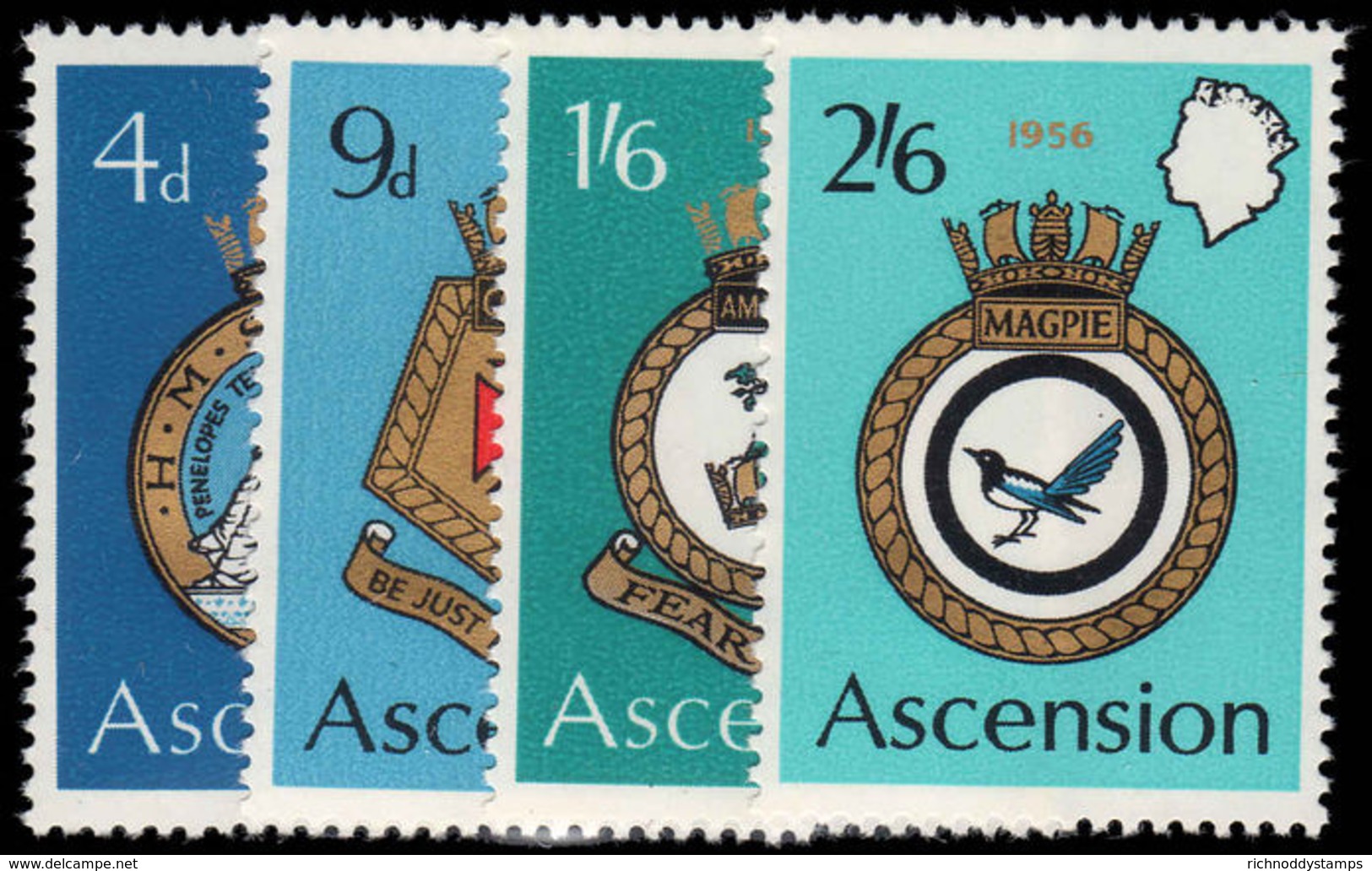 Ascension 1970 Naval Crests Unmounted Mint. - Ascension