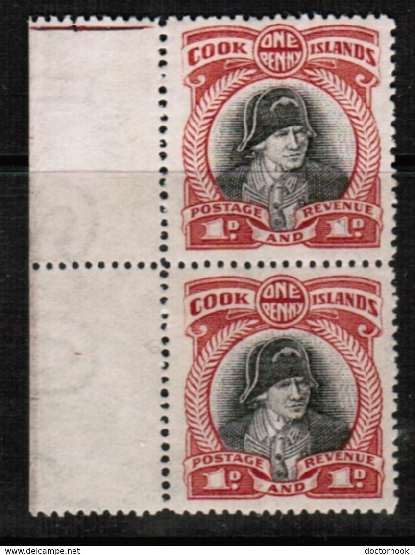 COOK ISLANDS  Scott # 92* VF MINT HINGED PAIR (Stamp Scan # 479) - Cook Islands