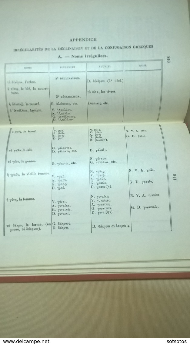 FRANCAIS-GREC Dictionaire par un groupe de Professeurs agrégés des Lycées de Paris ) Ed: HATIER (1967) 896 pages,