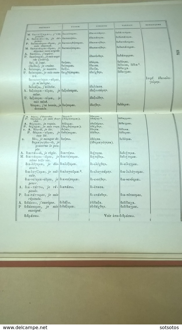 FRANCAIS-GREC Dictionaire par un groupe de Professeurs agrégés des Lycées de Paris ) Ed: HATIER (1967) 896 pages,