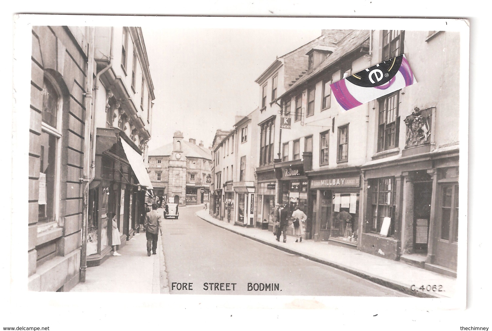 RP FORE STREET BODMIN DEVON USED 1956 SHOPFRONTS TWIN MONARCHS SERIES - Autres & Non Classés