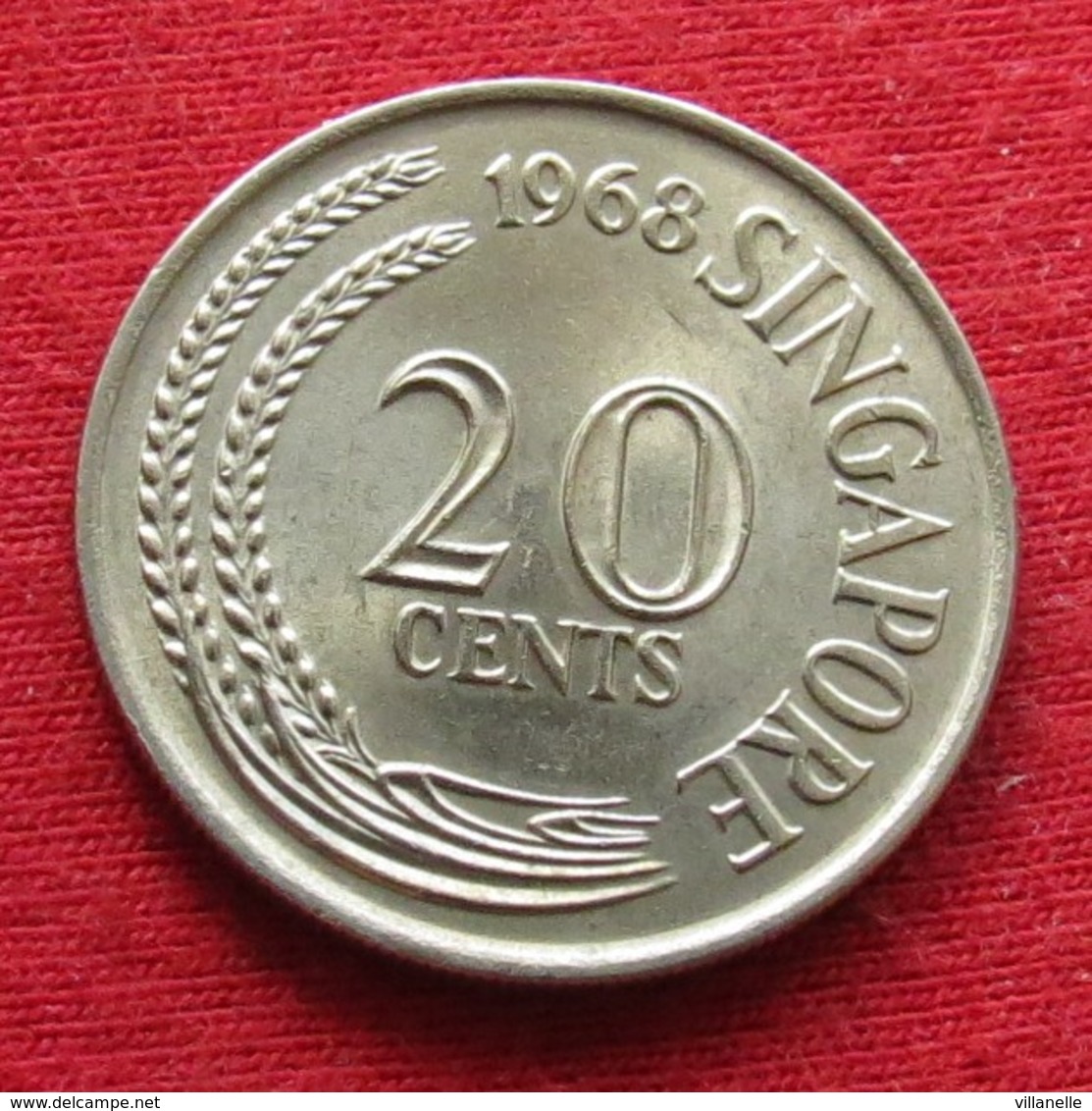 Singapore 20 Cents 1968 KM# 4  Singapura Singapur Singapour - Singapore