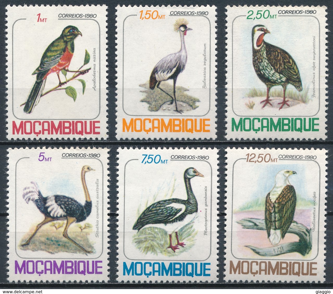 °°° MOZAMBICO - Y&T N°766/71 - 1980 MNH °°° - Mozambico