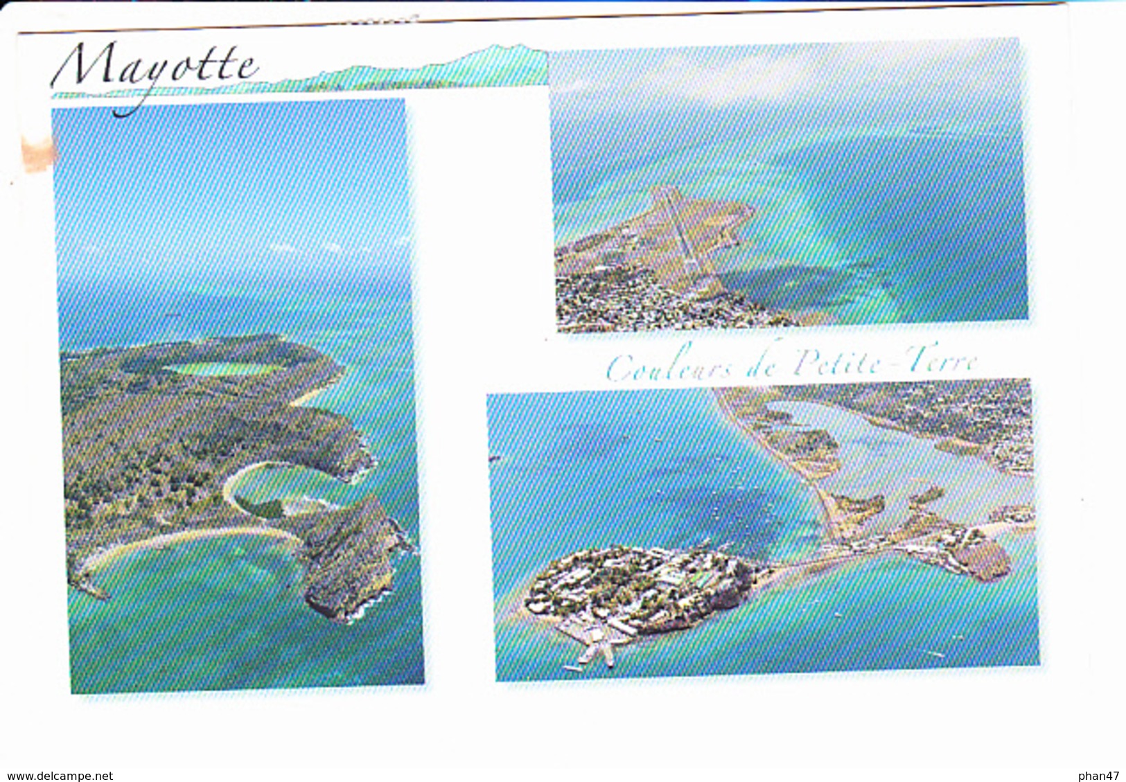 MAYOTTE, Vue Aérienne Des Plages De Moya Et Du Cratère Dziani, Lagune Des Badamiers, Aéroport, Couleurs De PETITE -TERRE - Mayotte