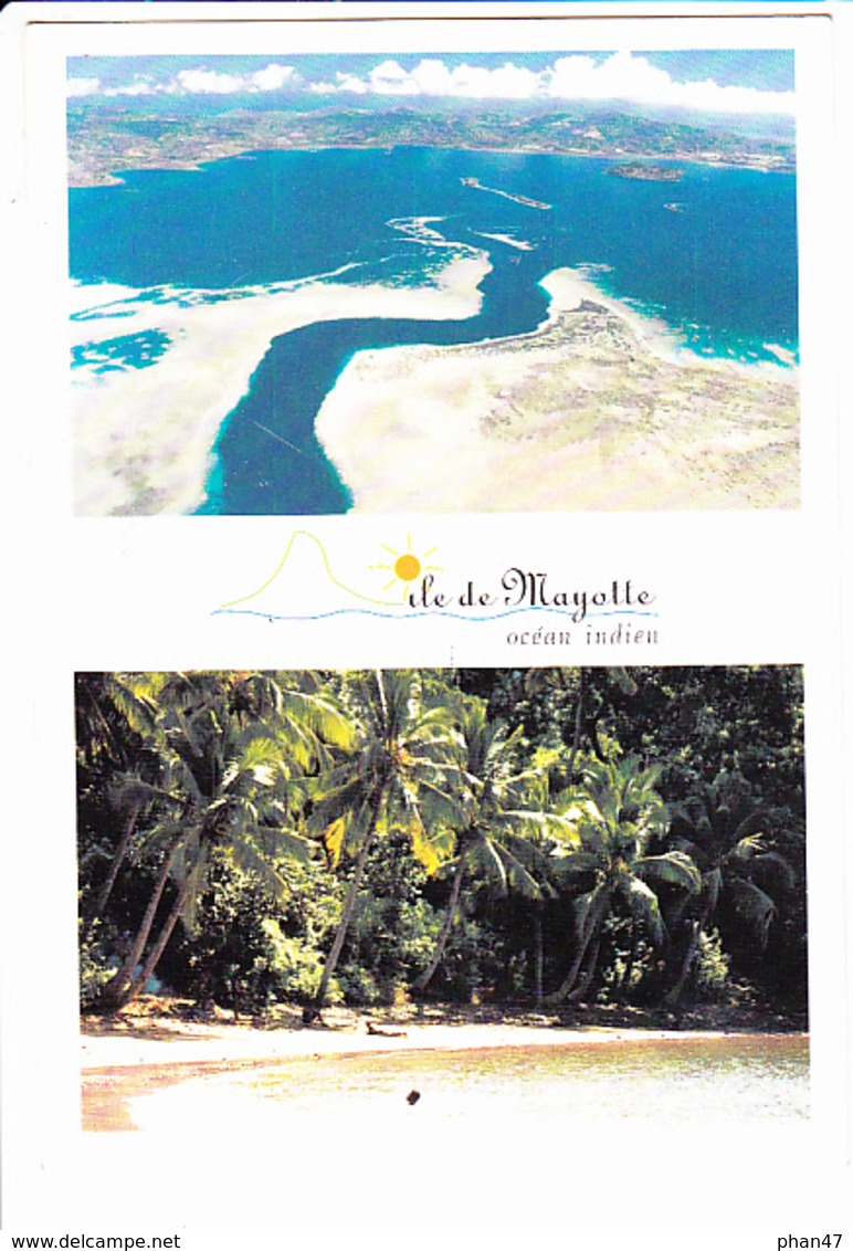 MAYOTTE, Océan Indien, La Passe En "S", Plage De M'Tsamboro, Cocotiers, Photo C. Schaub, Ed. Spice 1990 Environ - Mayotte