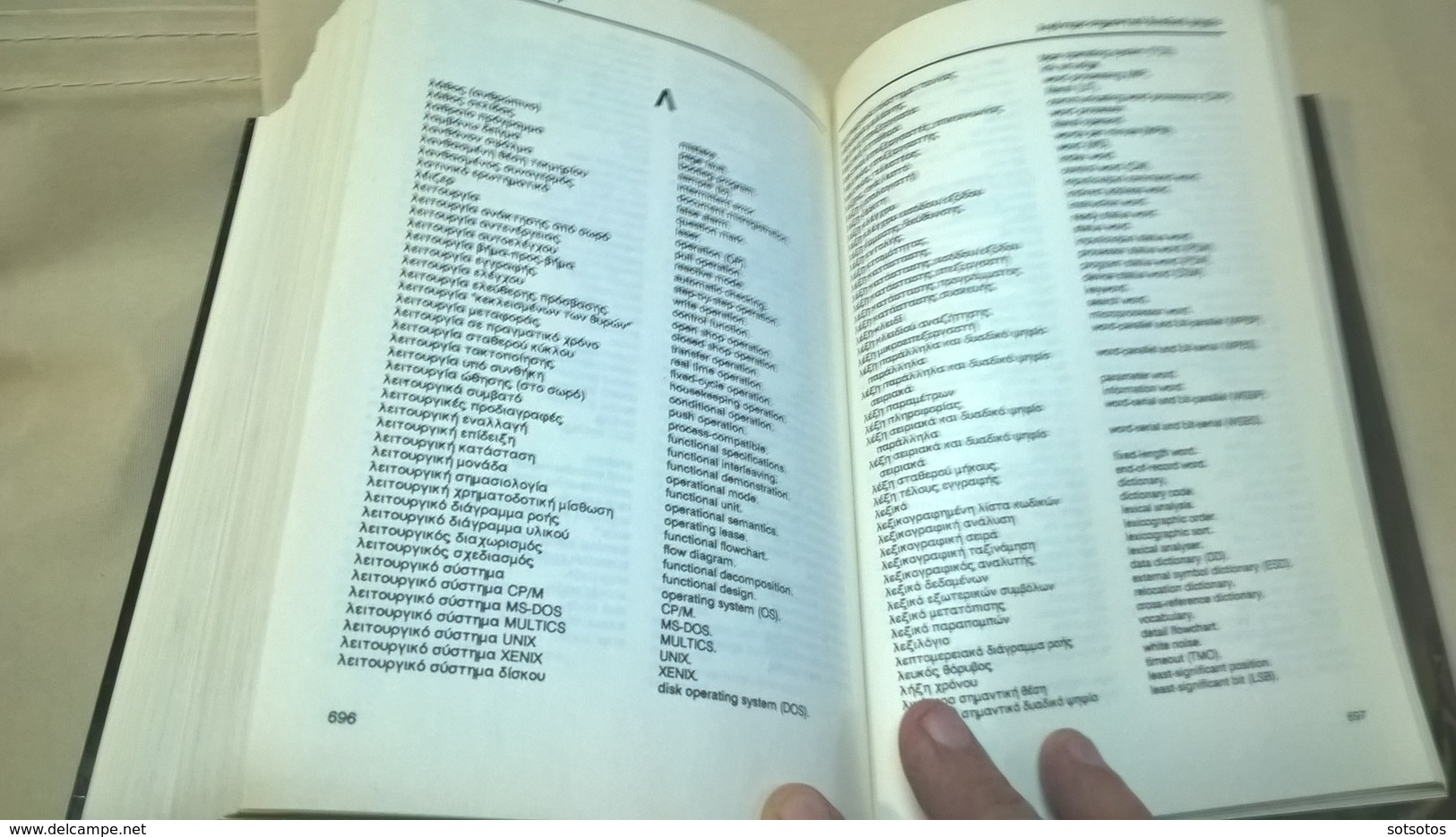 DICTIONARY Of COMPUTING: ENGLISH-GREEK And GREEK-ENGLISH DICTIONARY Of INFORMATIQUE, 10.400 Points, 762 Pages - Wörterbücher