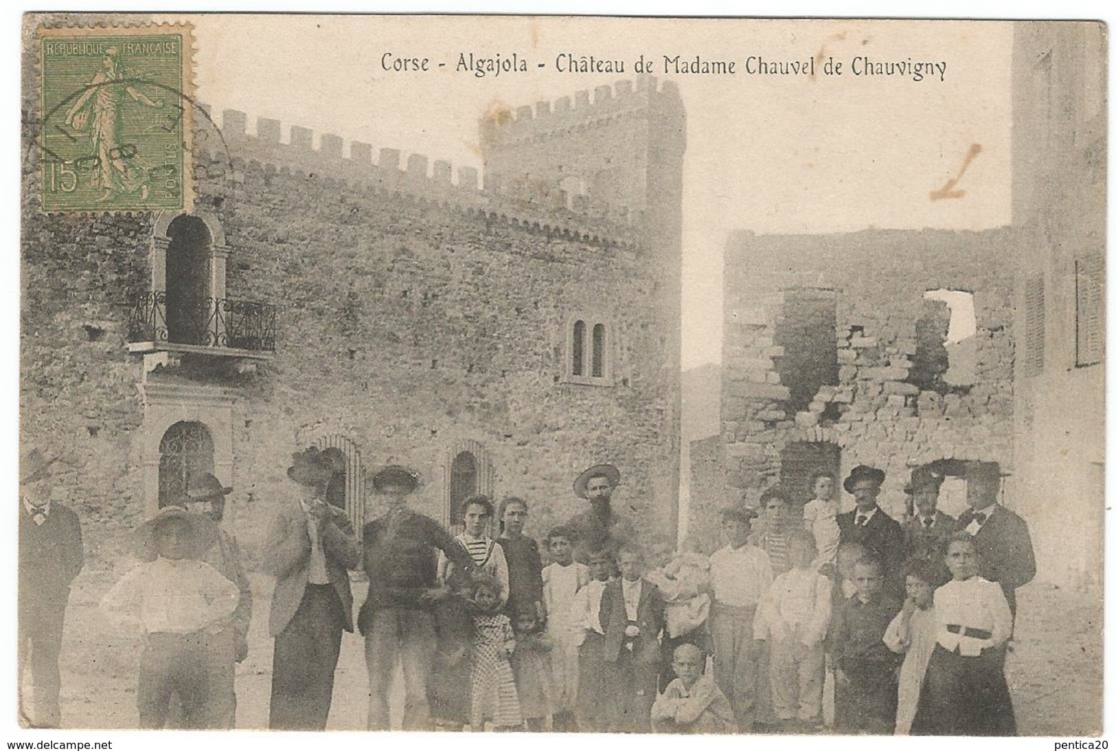 CORSE CPA  ALGAJOLA - Chateau De Madame Chauvel De Chauvigny - Andere & Zonder Classificatie