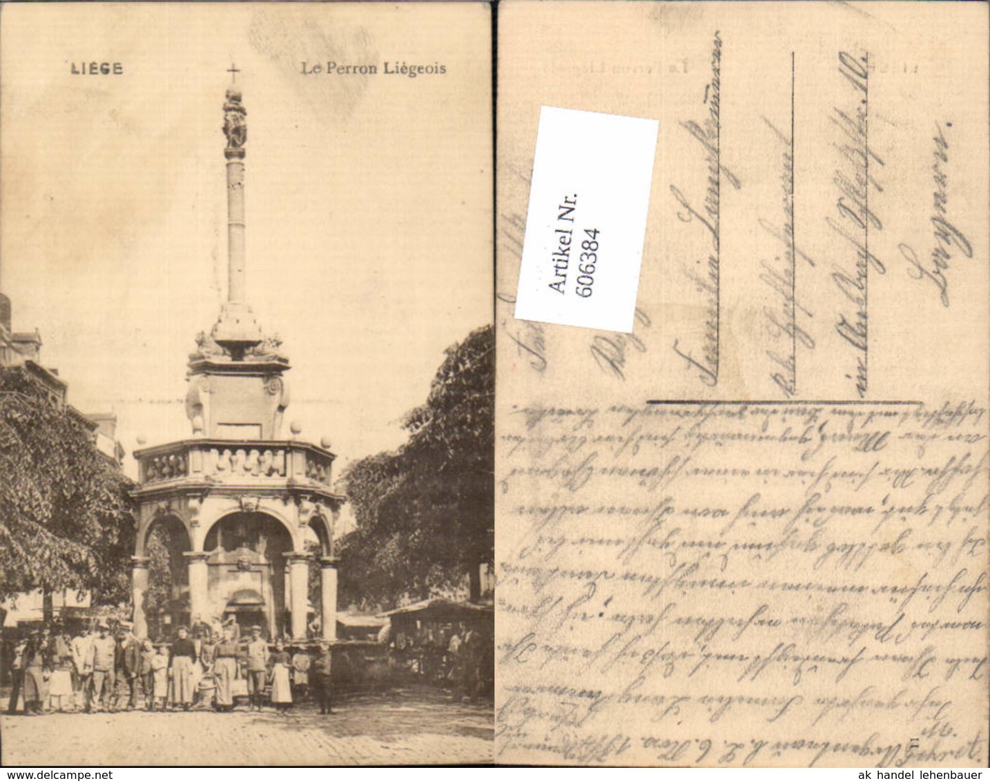 606384,Liege L&uuml;ttich Le Perron Liegeois Denkmal - Sonstige & Ohne Zuordnung