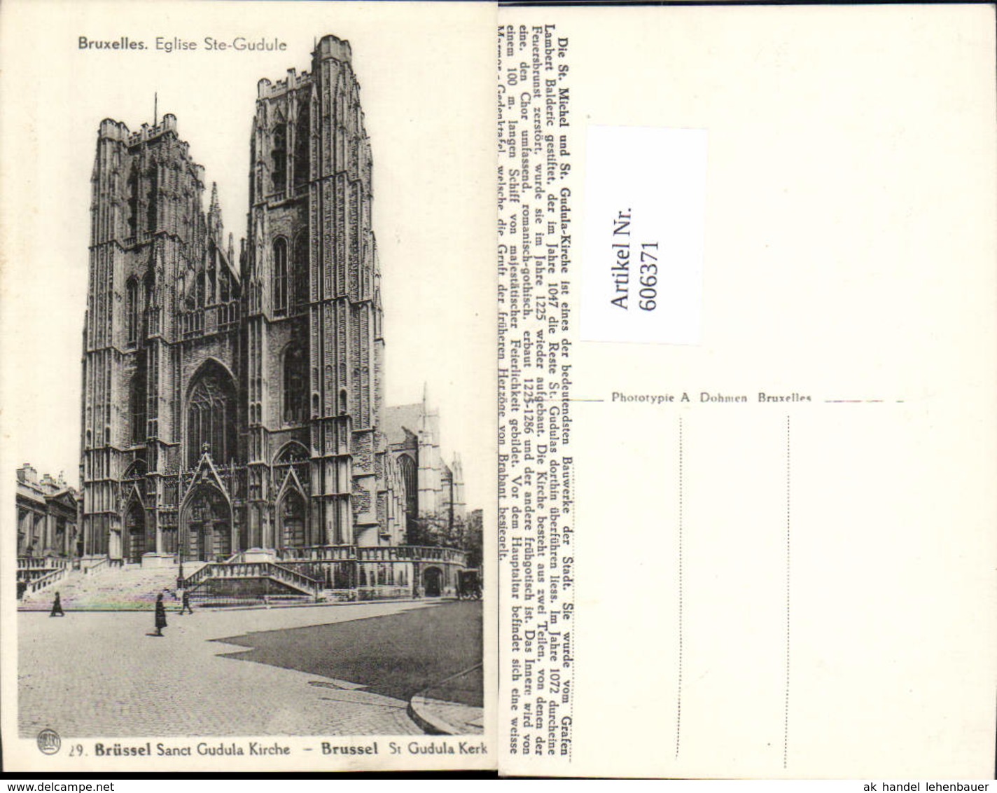 606371,Br&uuml;ssel Bruxelles Eglise Sainte Gudule Kirche - Sonstige & Ohne Zuordnung