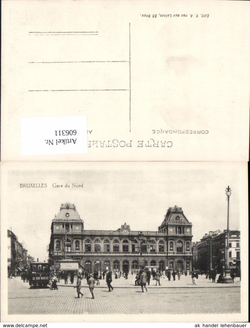 606311,Br&uuml;ssel Bruxelles Gare Du Nord Nordbahnhof Bahnhof - Sonstige & Ohne Zuordnung