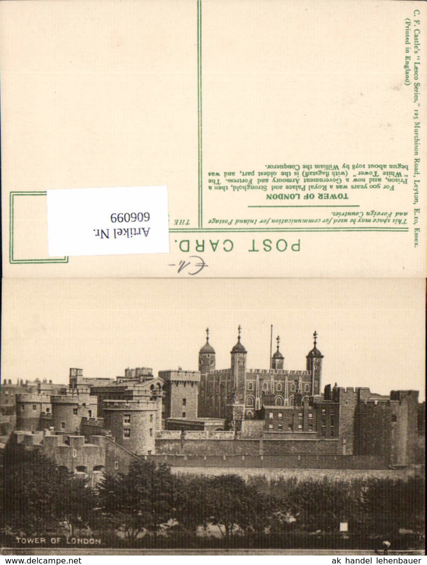 606099,London Tower Of London Great Britain - Sonstige & Ohne Zuordnung