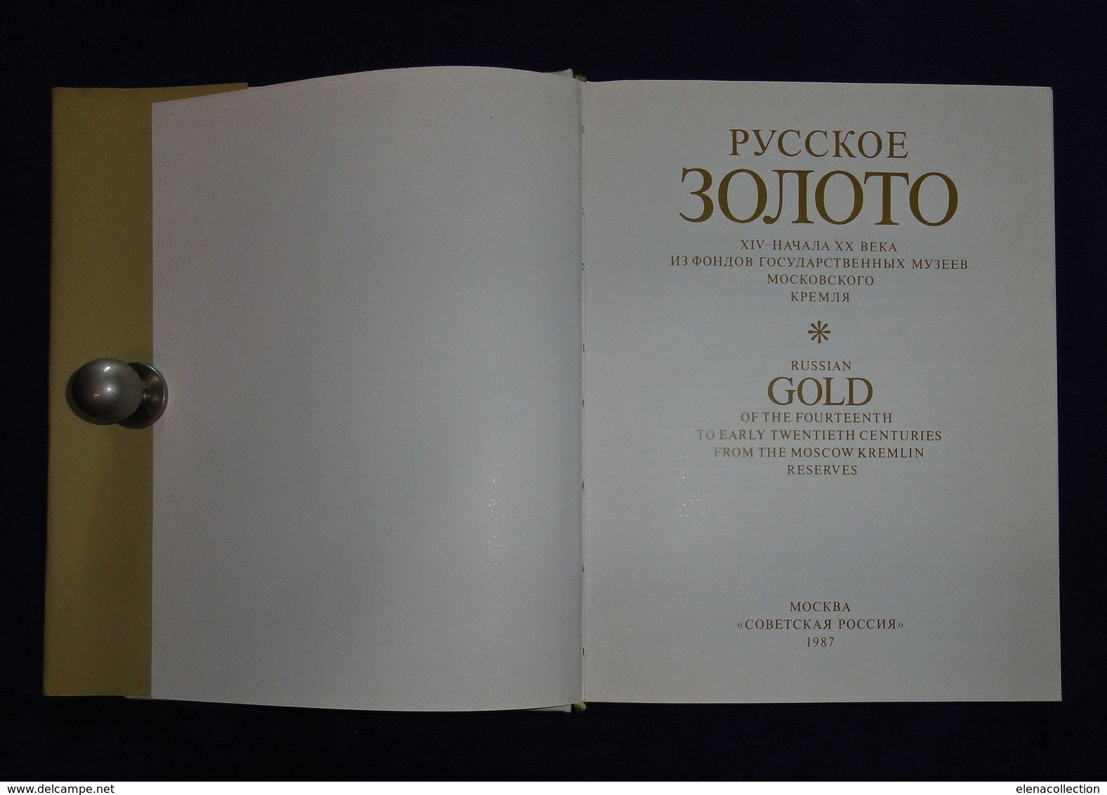 RUSSIAN GOLD & JEWELLRY Catalogue Photo Album 1987 - Bellas Artes