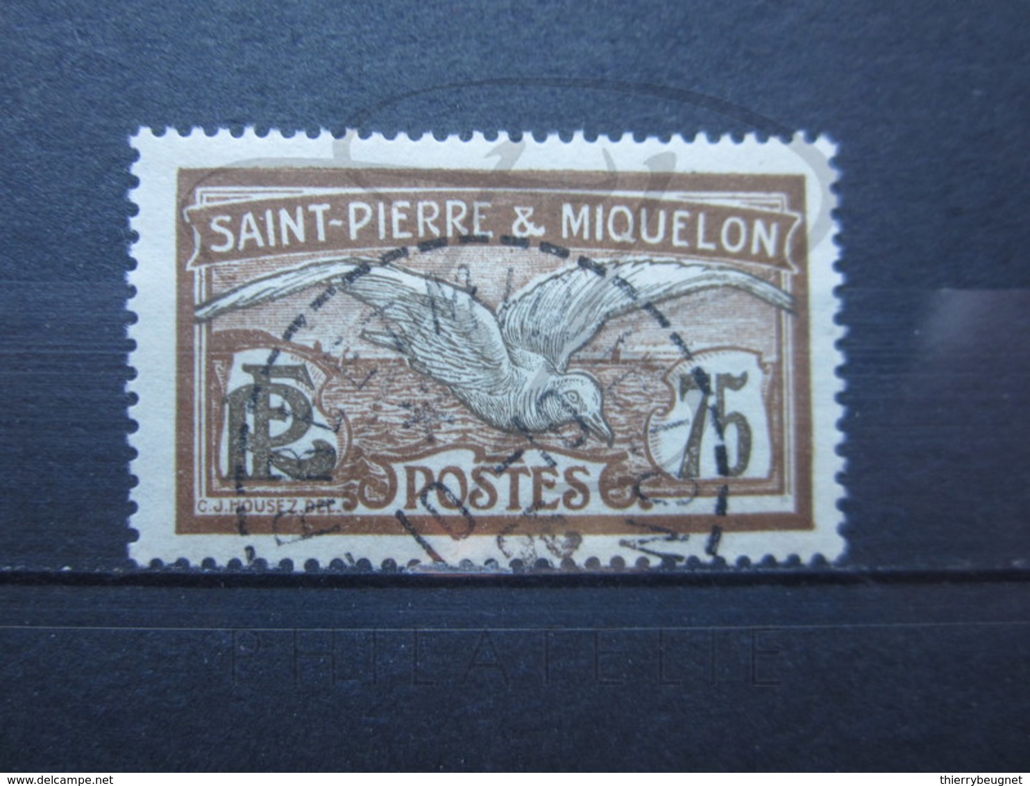 VEND BEAU TIMBRE DE S.P.M. N° 90 , OBLITERATION " ST-PIERRE ET MIQUELON " !!! - Used Stamps