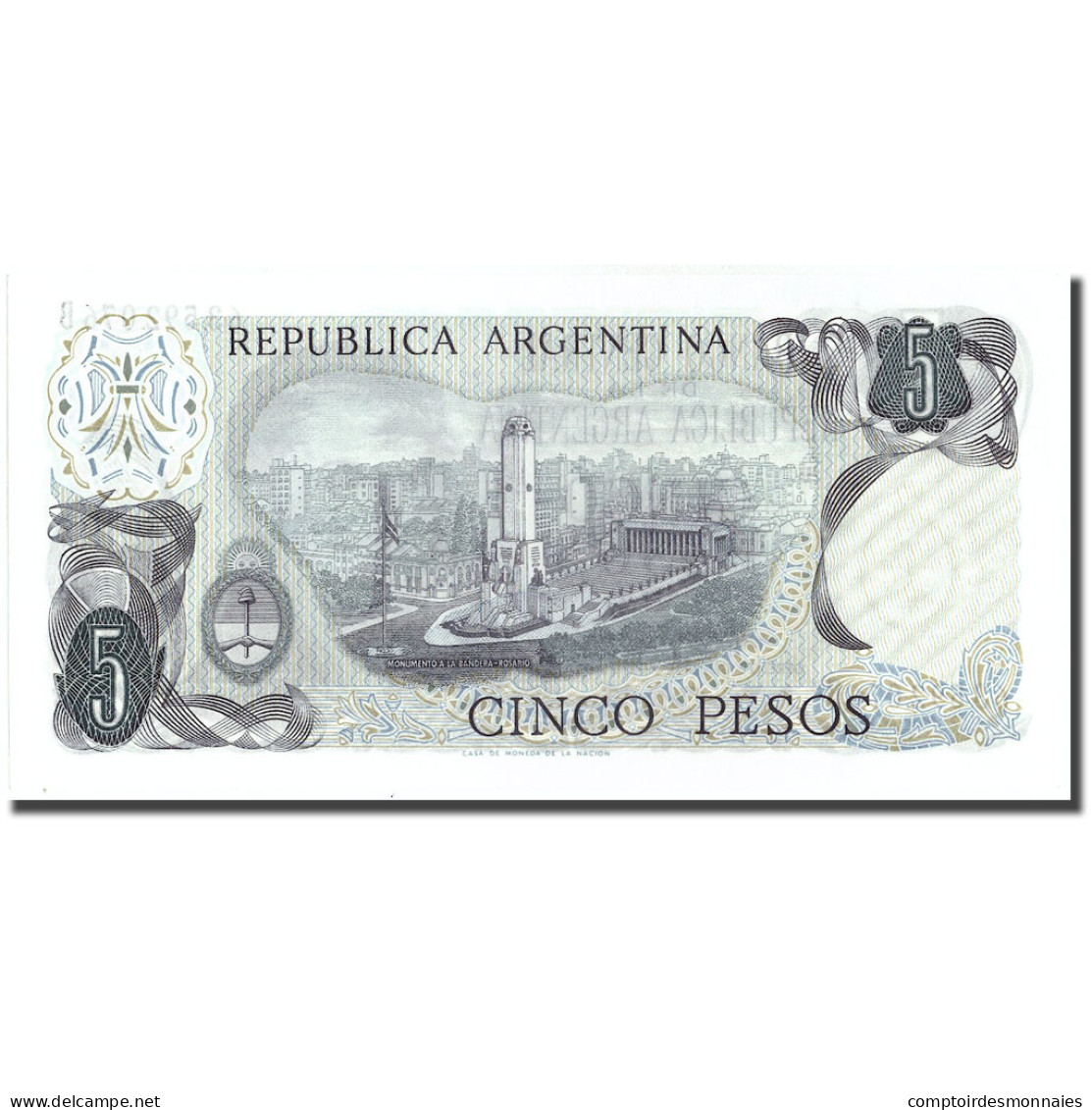 Billet, Argentine, 5 Pesos, KM:294, SPL+ - Argentine