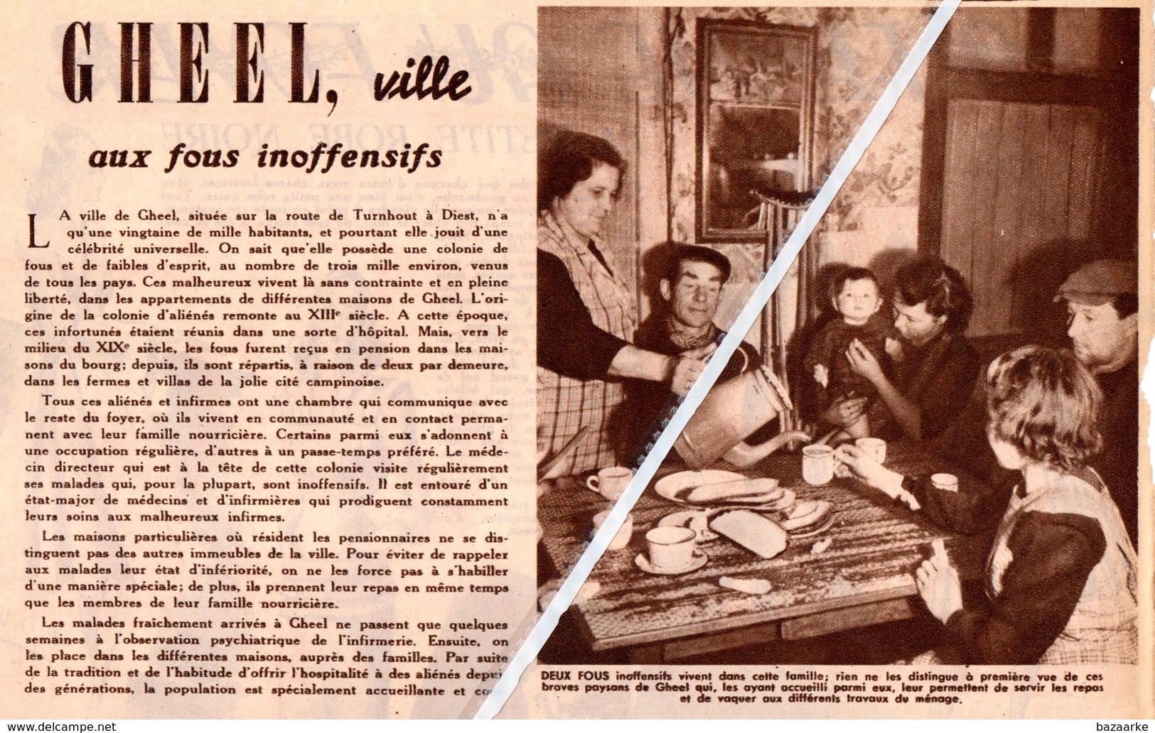 GHEEL ..1946.. VILLE AUX FOUS INOFFENSIFS - Non Classés