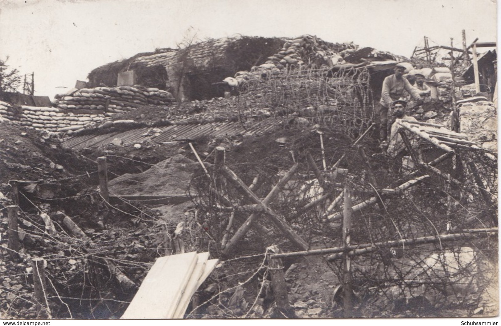 Alte Ansichtskarte Aus Dem WK I -Deutsche Soldaten Am Buchenkopf ( Tête Des Faux ) - Guerre 1914-18