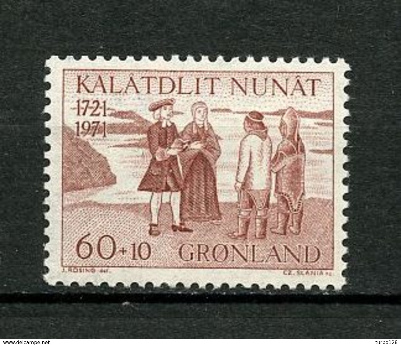 GROENLAND 1971  N° 70 ** Neuf  MNH Superbe C 3 € Hans Egede - Unused Stamps