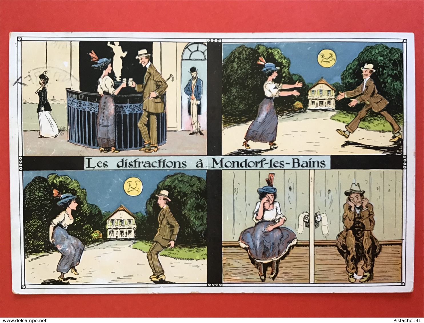 1914 - LES DISTRACTIONS A MONDORF LES BAINS - AFLEIDING IN MONDORF LES BAINS - Humour