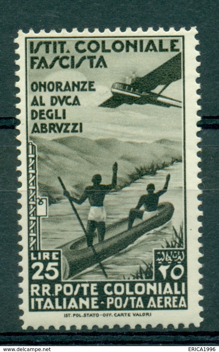 V7486 ITALIA COLONIE EMISSIONI GENERALI 1934 Onoranze Al Duca Degli Abruzzi, Posta Aerea, MNH**, Sass. 30, - Emisiones Generales