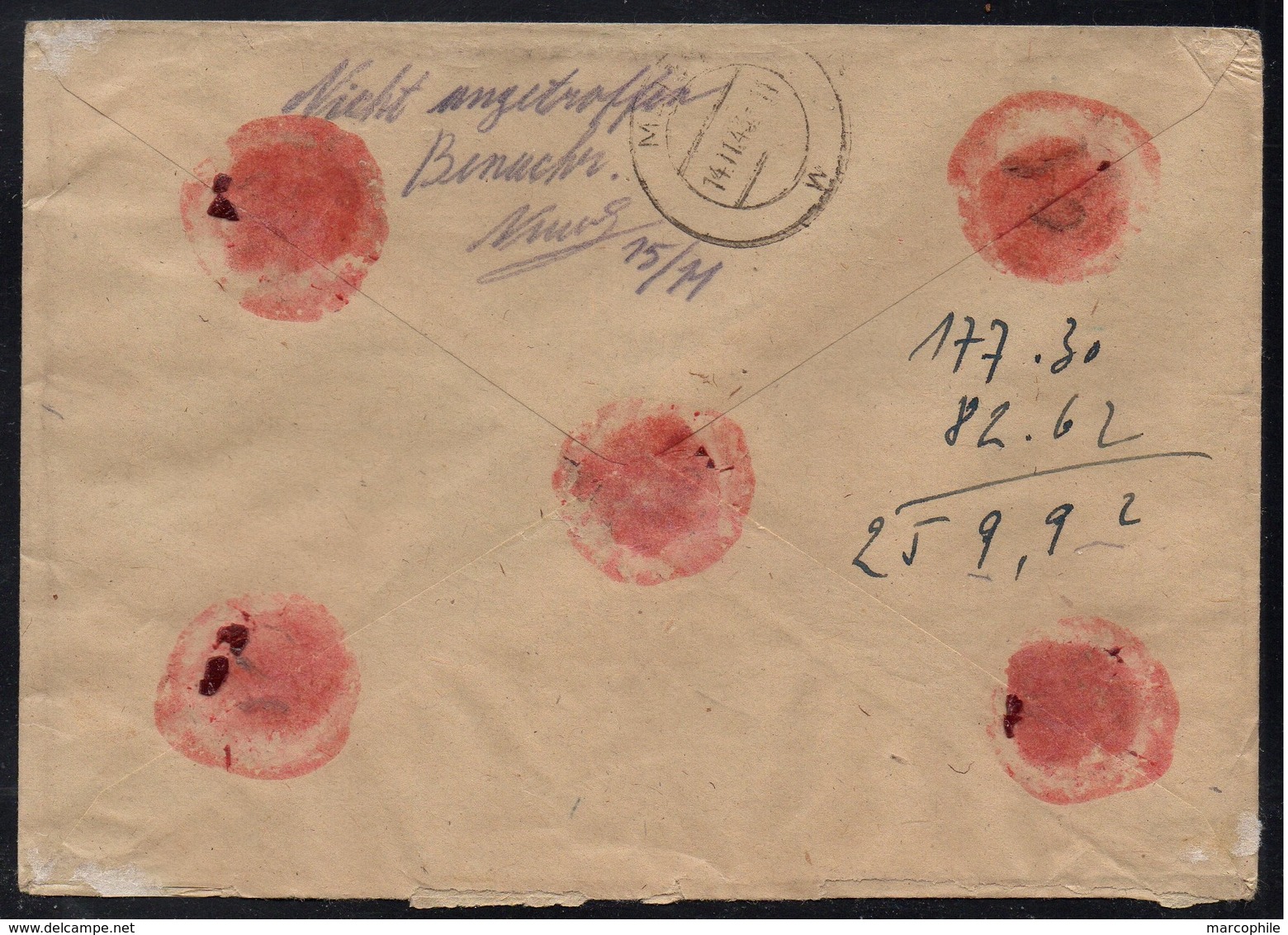 BOHEME & MORAVIE - PRAGUE - III REICH / 1943 LETTRE VALEUR DECLAREE CONTRE REMBT POUR METZ (ref 7709k) - Lettres & Documents