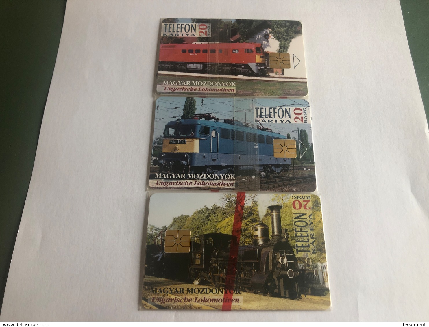 Hungary - Train - 3 Mint In Blisters Chipcards - 4000 Ex - Ungarn