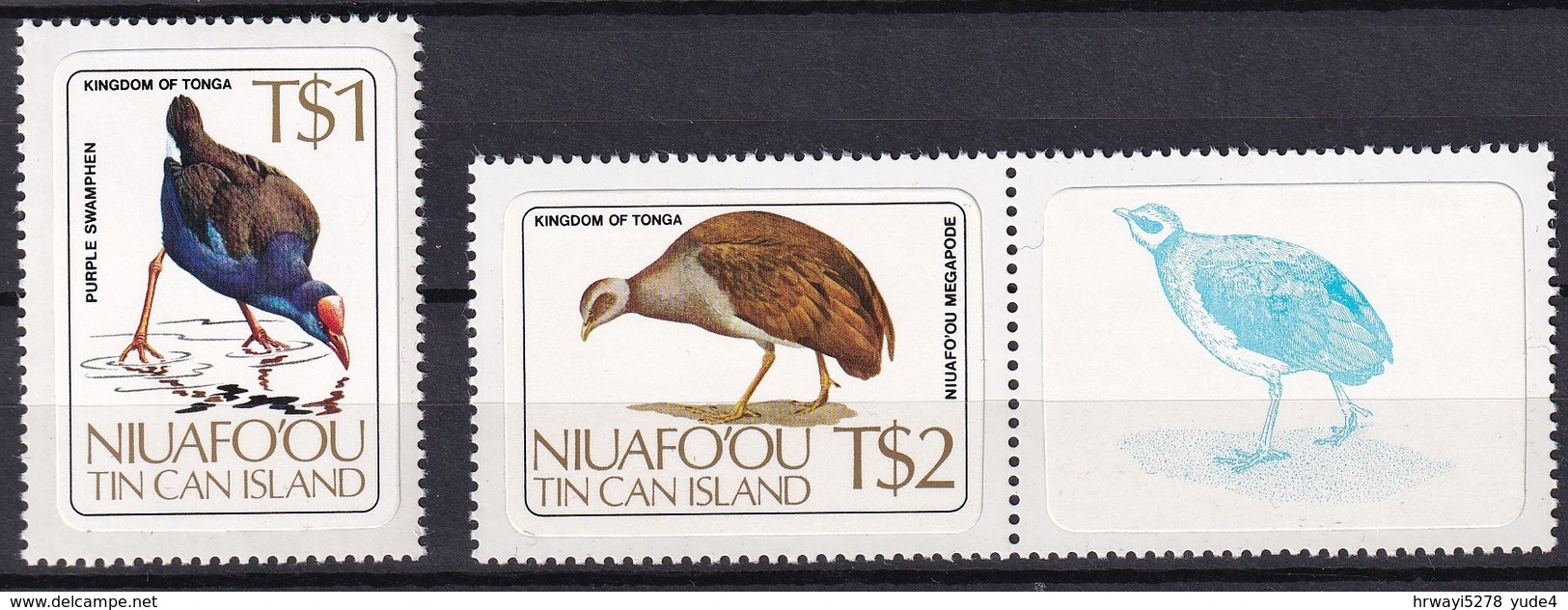 Niuafo'ou - Tin Can Island 1983, Birds Complete Set MNH. Cv 65 Euro - Tonga (1970-...)