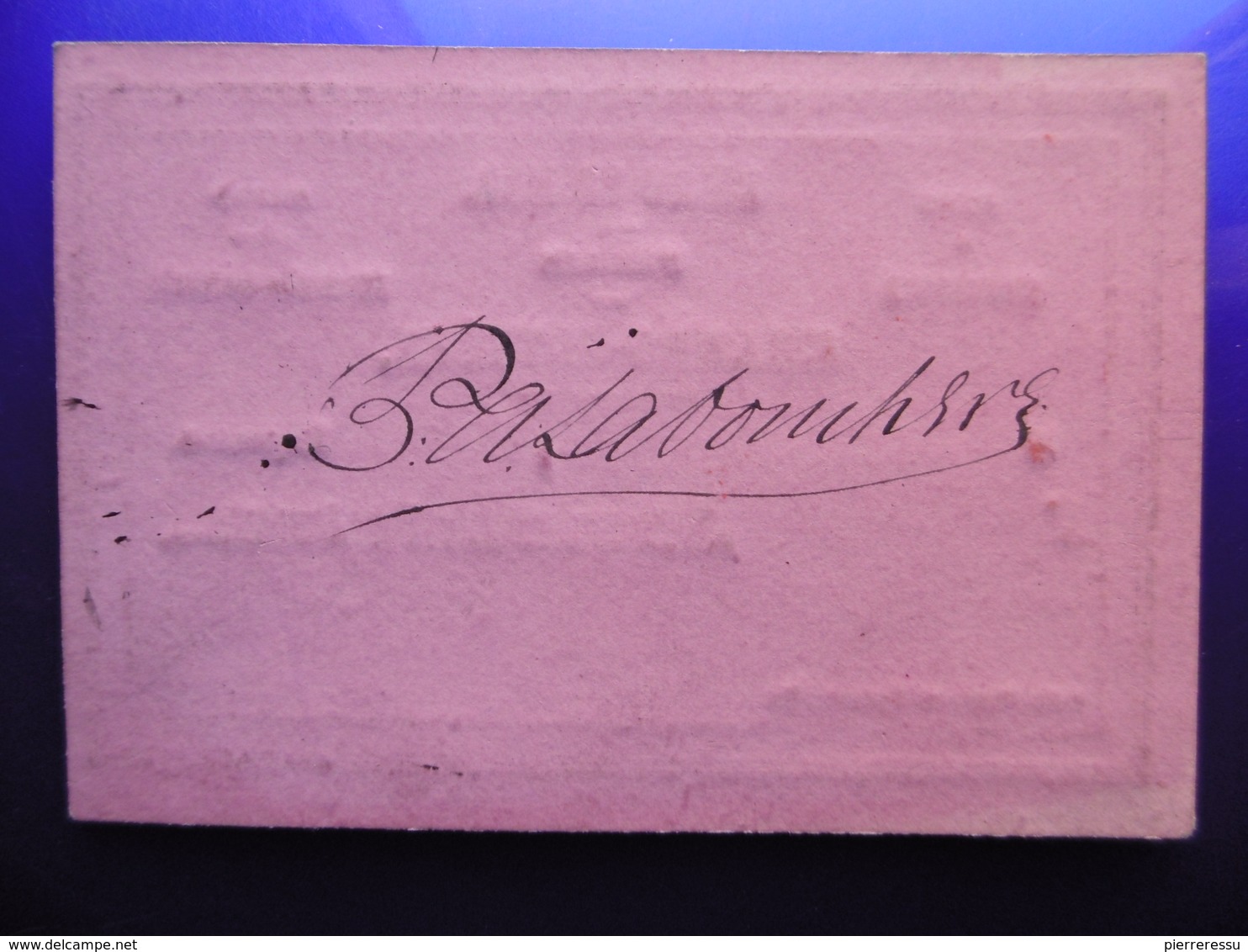 AUTOGRAPHE LABOUCHERE PAUL ANTOINE ARTISTE PEINTRE SUR CARTE PALAIS DES CHAMPS ELYSEES SALON DE 1859 CACHET - Autres & Non Classés