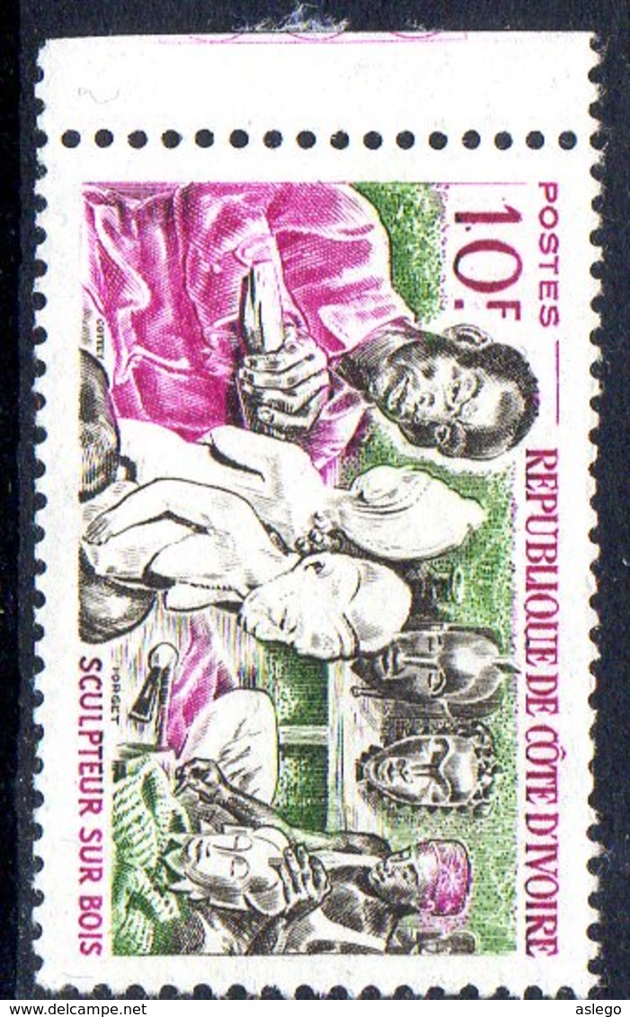 1965 Côte D'Ivoire, Neuf, Artisanat, Sculpteur Bois - Côte D'Ivoire (1960-...)