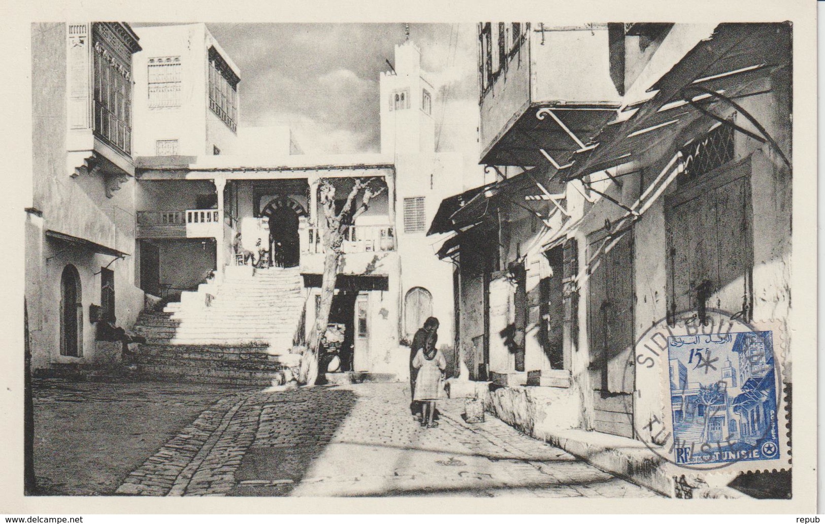 Tunisie Carte Maximum 1954 Sidi Bou Said 374 - Andere & Zonder Classificatie