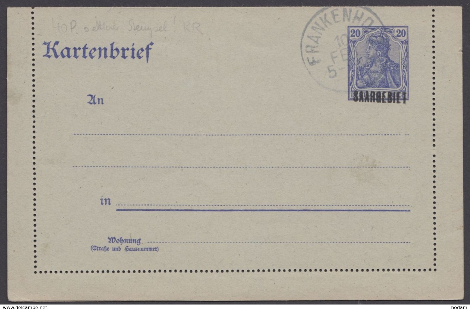 K 4 I, Blanko Stempel, Ansehen! - Enteros Postales