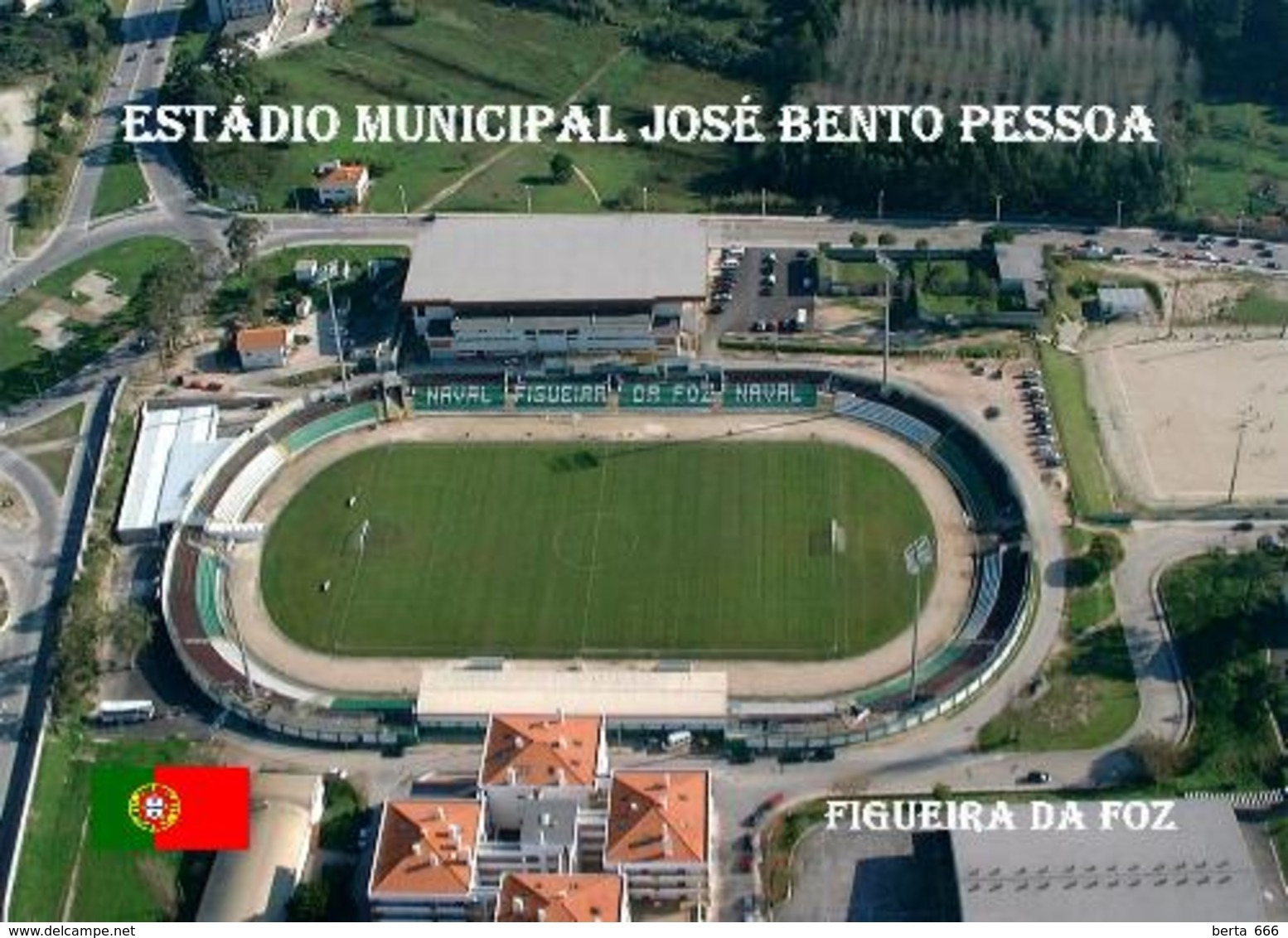 Portugal Figueira Da Foz Jose Bento Pessoa Stadium New Postcard Stadion AK - Football