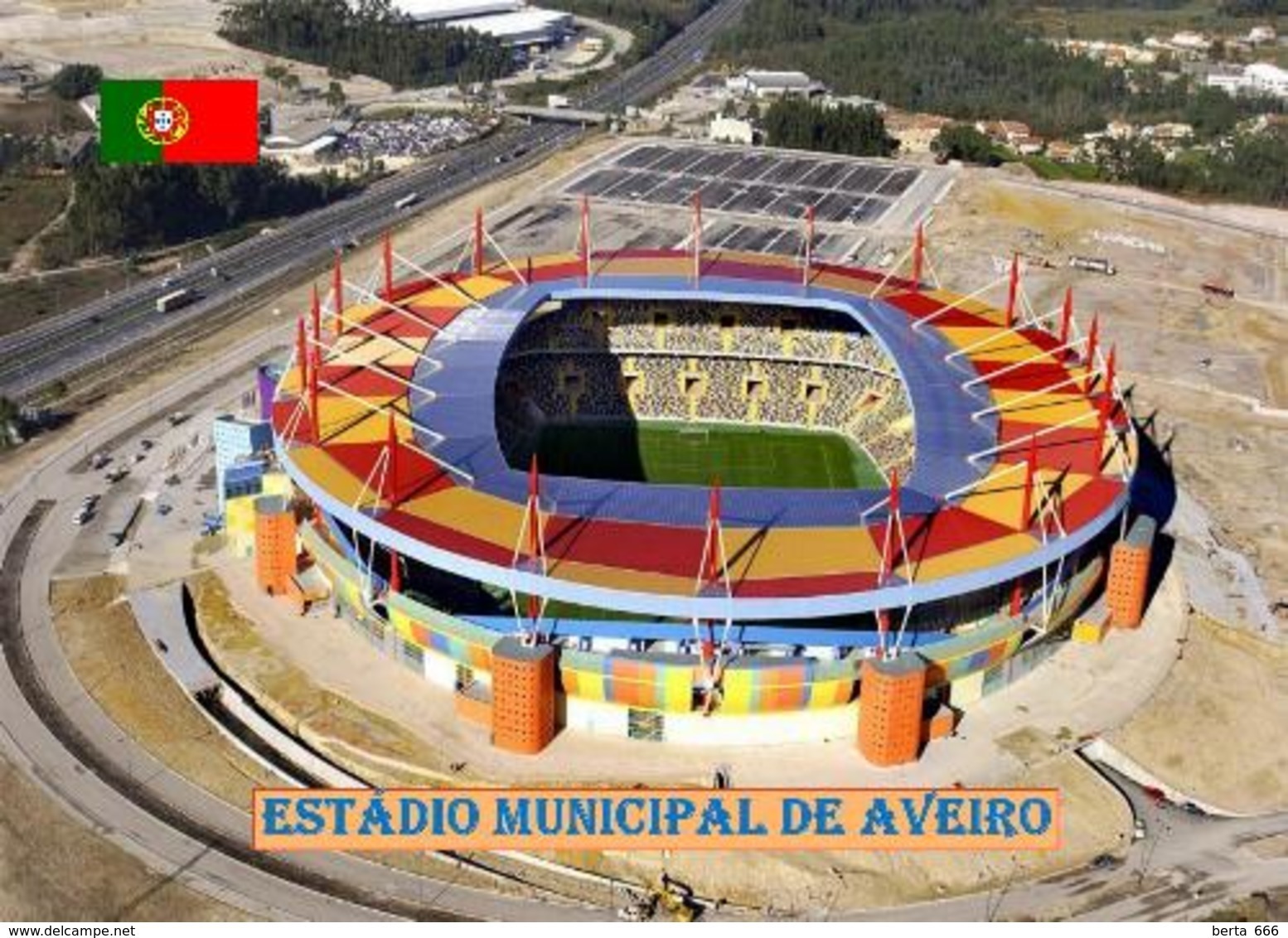 Portugal Aveiro Municipal Stadium New Postcard Stadion AK - Football