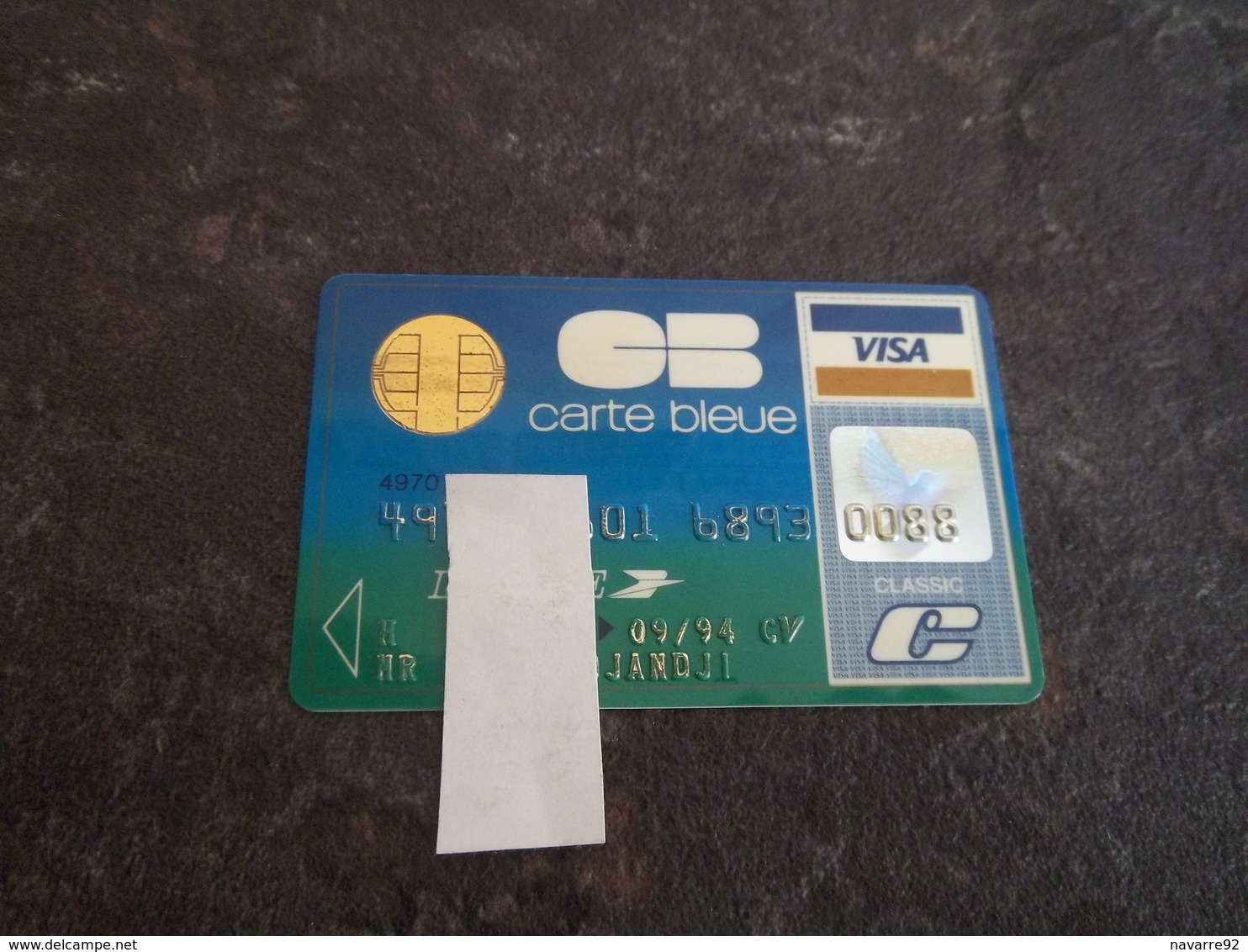 ANCIENNE CARTE A PUCE BANCAIRE LA POSTE T.B.E !!! - Disposable Credit Card