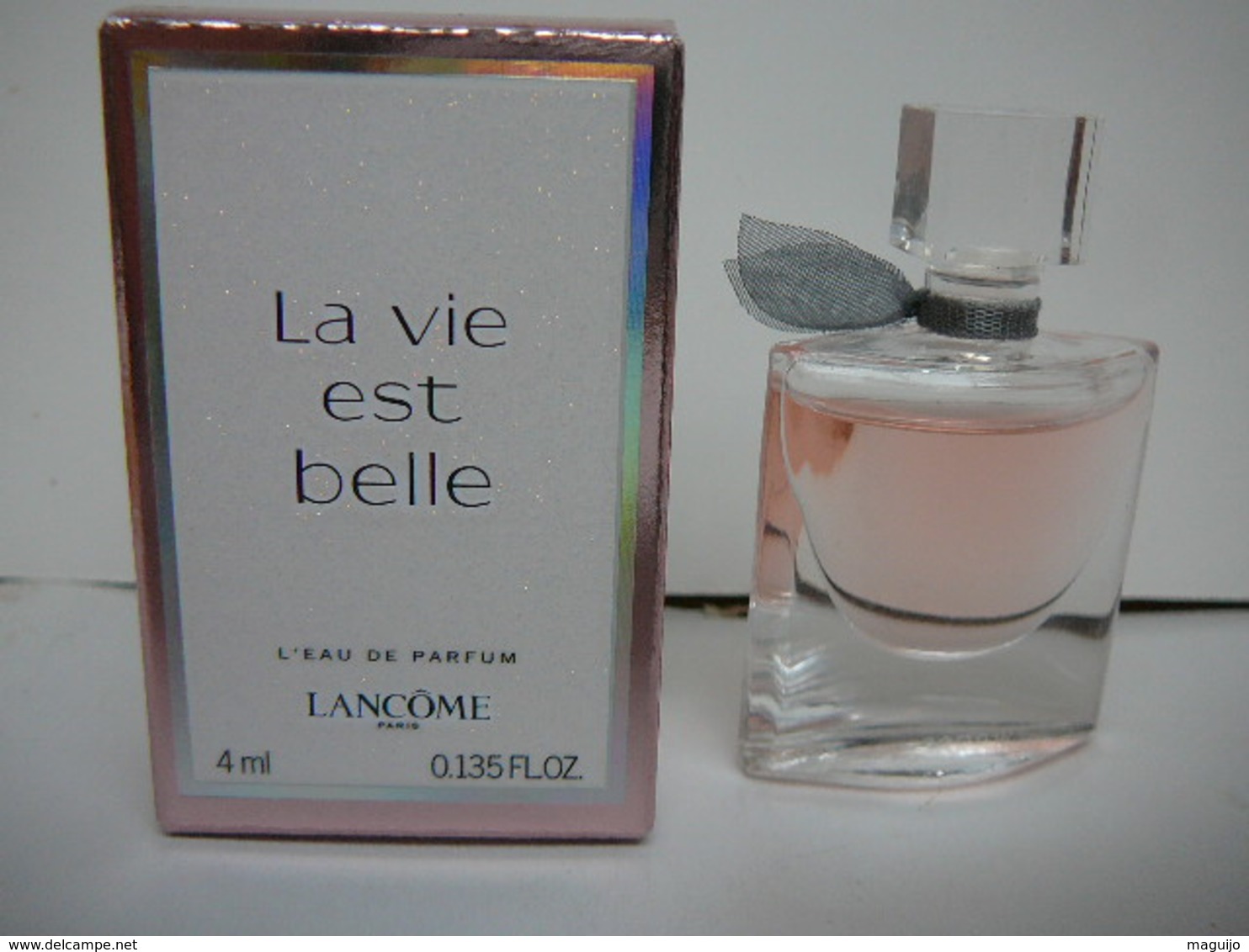 LANCOME" LA VIE EST BELLE'" MINI EDP 4 ML BOITE SCINTILLANTE  LIRE ET VOIR!! - Miniaturen Flesjes Dame (met Doos)