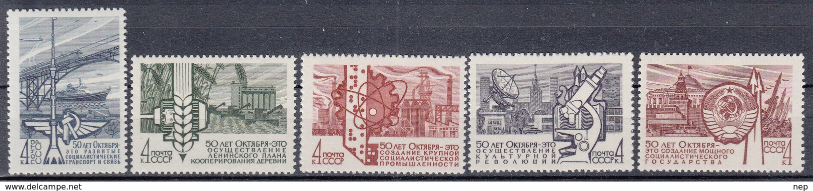 USSR - Michel - 1967 - Nr 3435/39 - MNH** - Ungebraucht