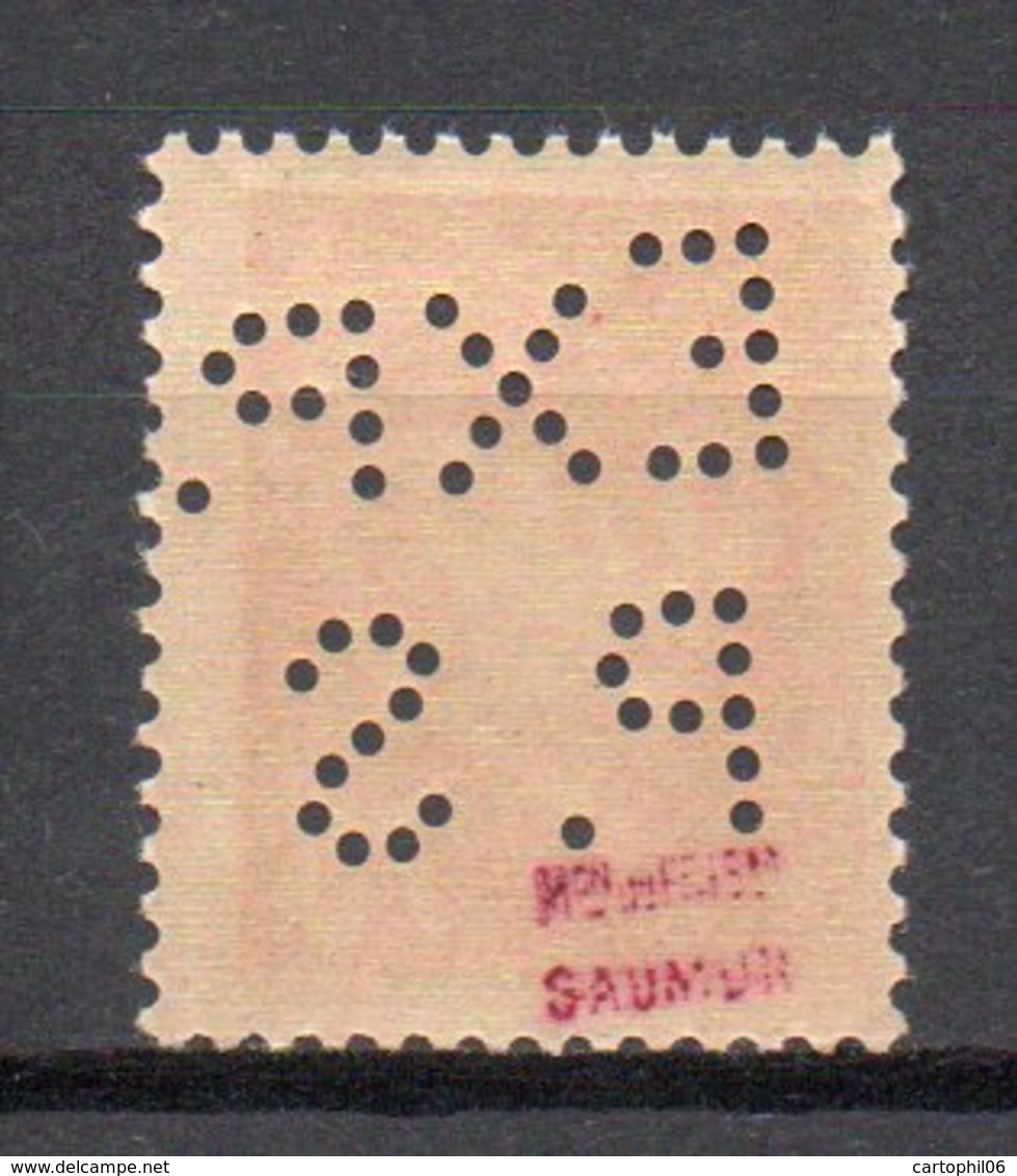 - FRANCE Variété N° 511g ** - 70 C. Orange Type Hourriez 1941-42 - PERFORÉ EXP. PS DE SAUMUR - Cote 60 EUR - - Neufs