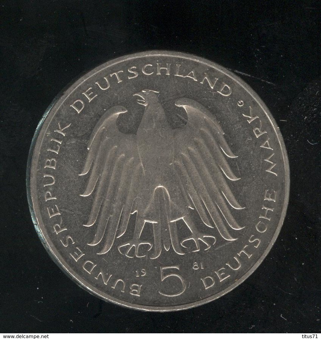 5 Mark Allemagne / Germany 1981 G - SUP - 5 Mark