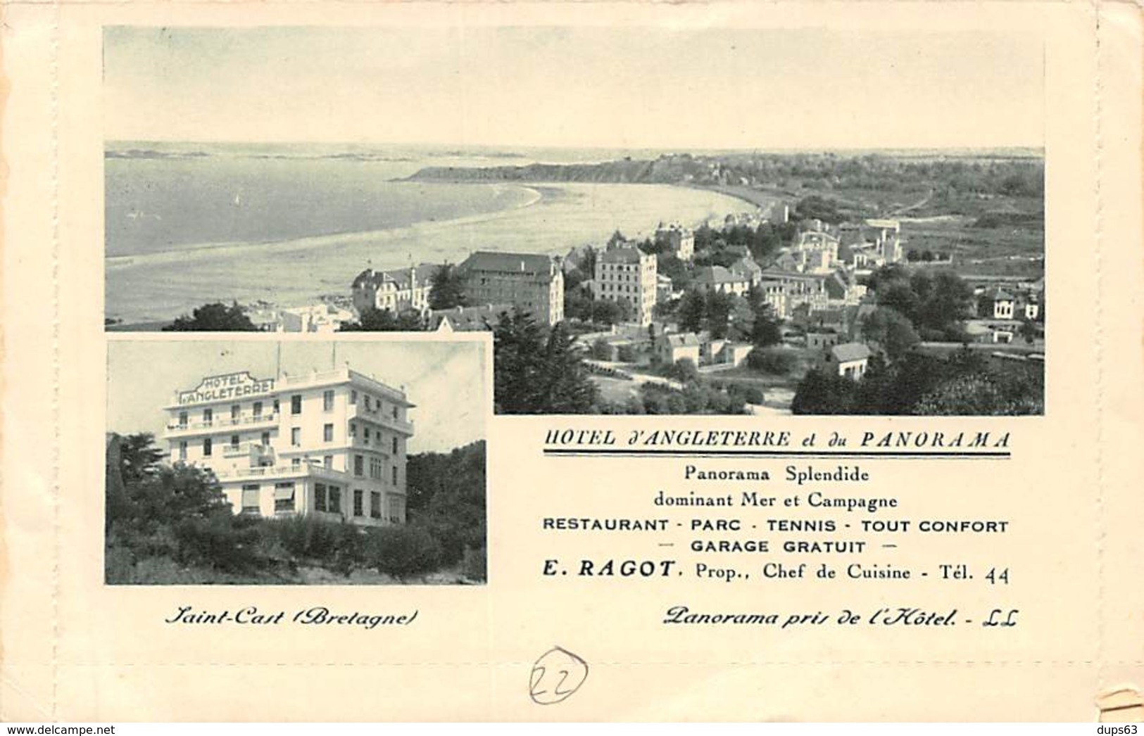 SAINT CAST - Hôtel D'Angleterre Et Du Panorama - CAP FREHEL - Le Fort La Latte - Très Bon état - Saint-Cast-le-Guildo