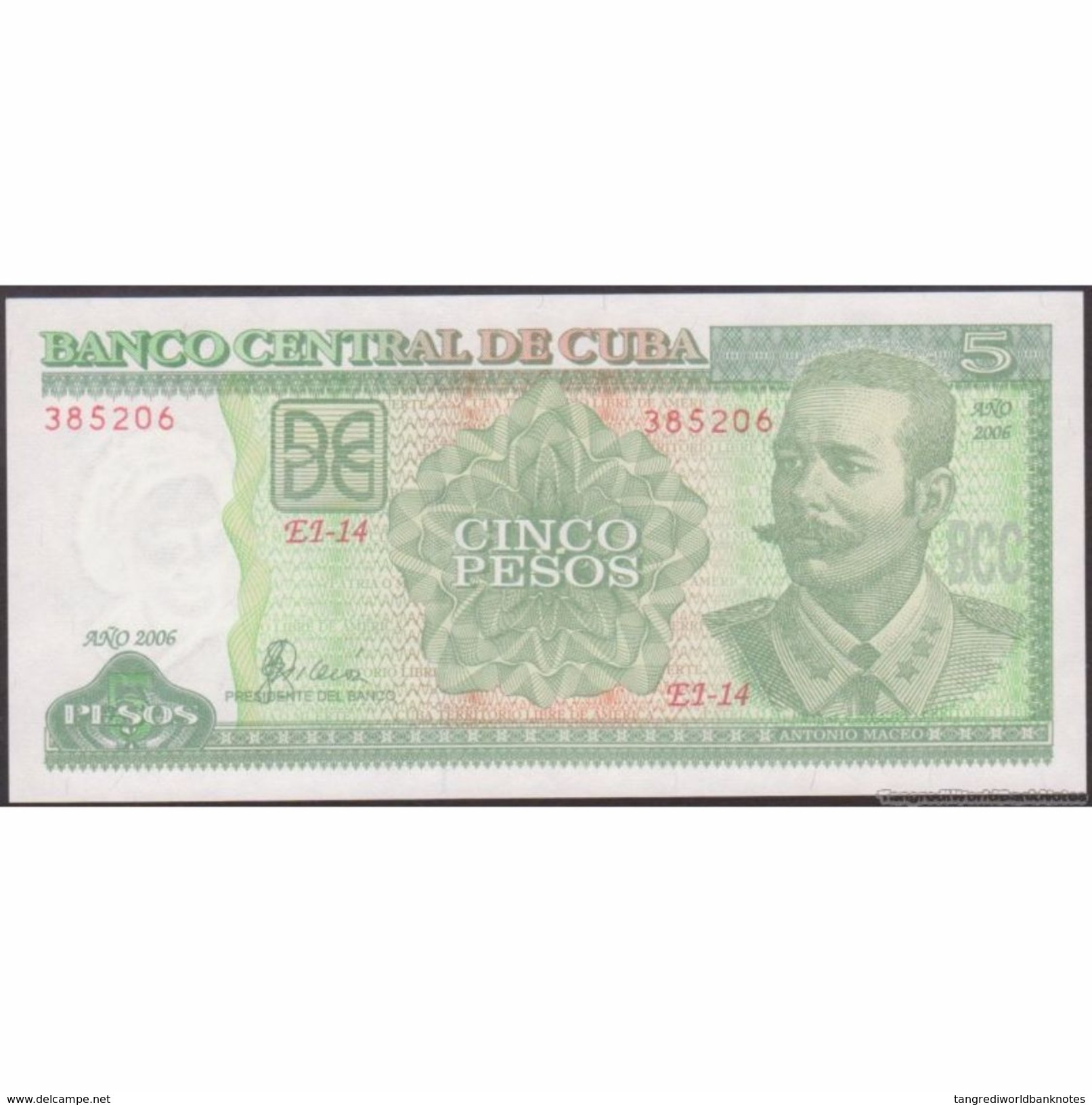 TWN - CUBA 116i - 5 Pesos 2006 Serie EI-14 UNC - Cuba