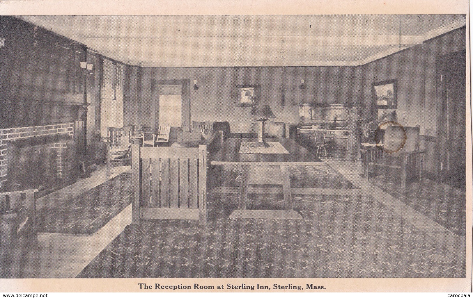 Carte 1920 THE RECEPTION ROOM AT STERLING INN / STERLING MASS - Autres & Non Classés