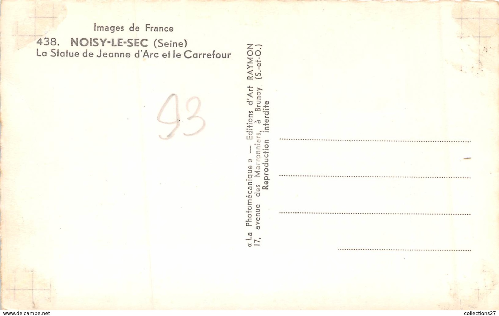 93-NOISY-LE-SEC- LA STATION DE JEANNE D'ARC ET LE CARREFOUR - Noisy Le Sec