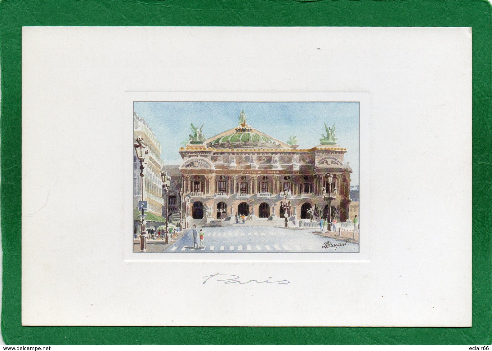 Aquarelle De Dominique Bruyant  CPM  AQUARUPELLA   M 3028 Impeccable  Paris - L'Opéra GARNIER - Aquarelles