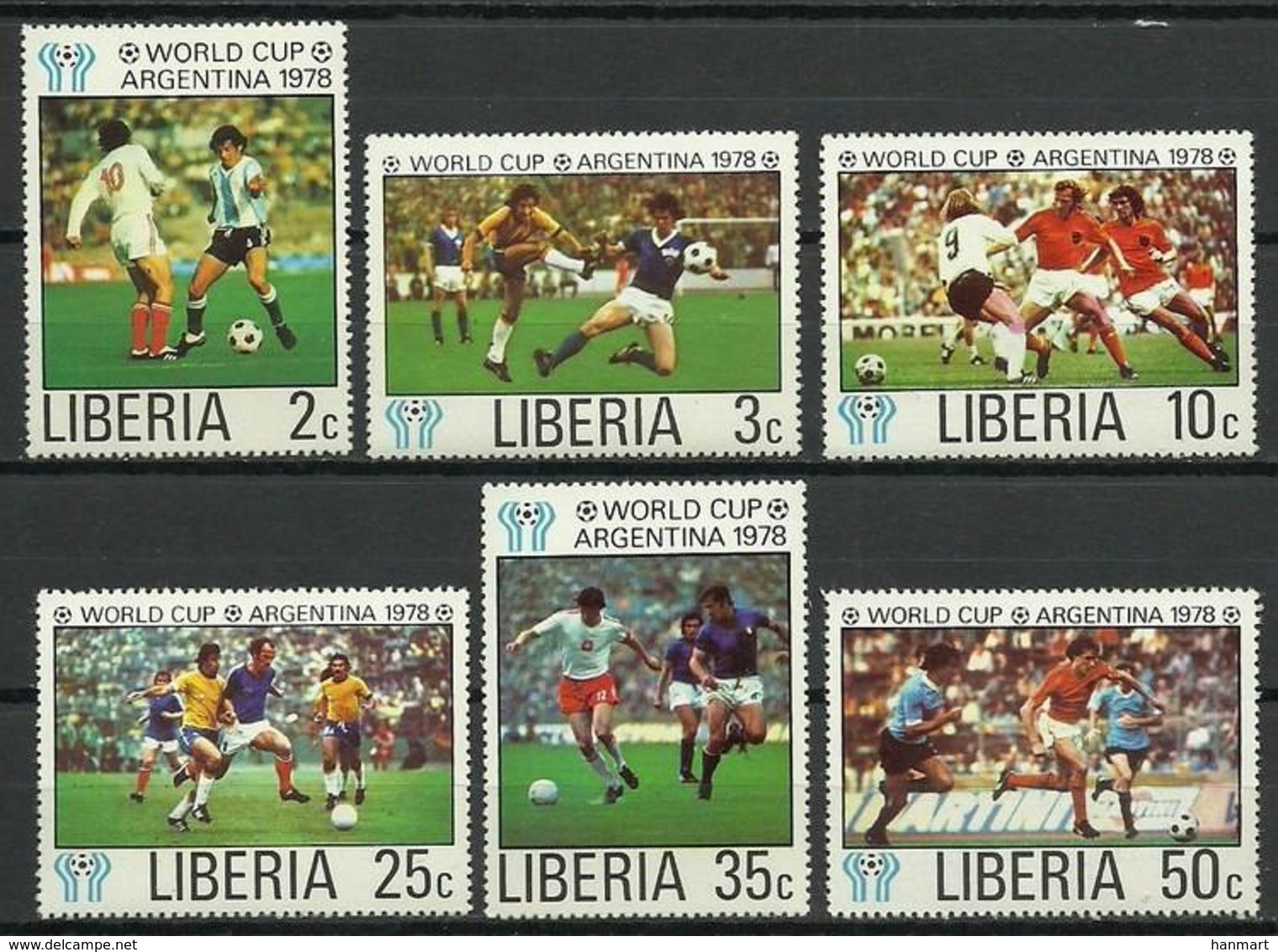 Liberia 1978 Mi 1075-1080 MNH ( ZS5 LBR1075-1080davWC03 ) - 1978 – Argentine