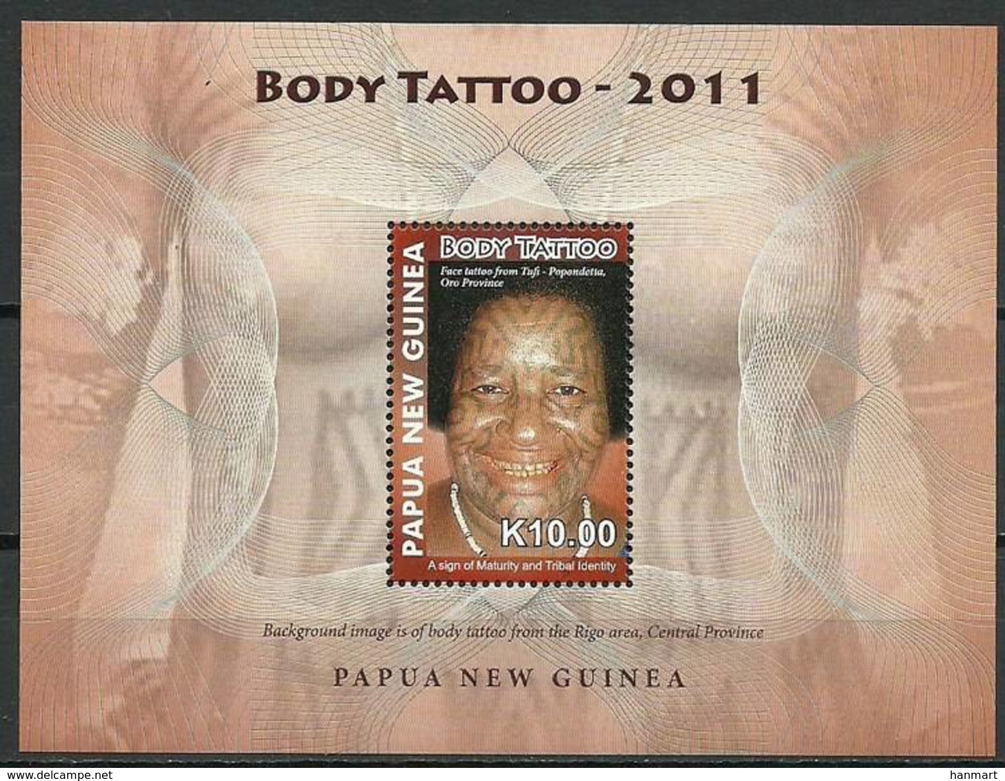 Papua New Guinea 2011 Mi Bl 142 MNH ( ZS7 PNGbl142dav106C ) - Other & Unclassified