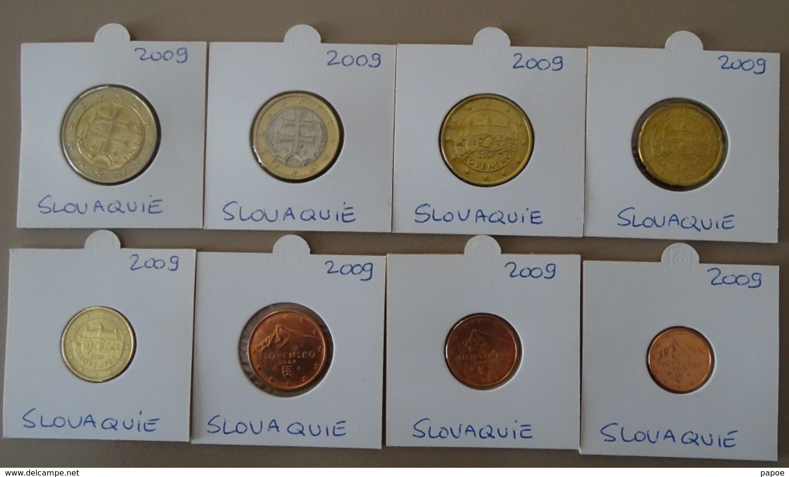 Première Série Des Euros De SLOVAQUIE 2009 Neuve - Slovaquie