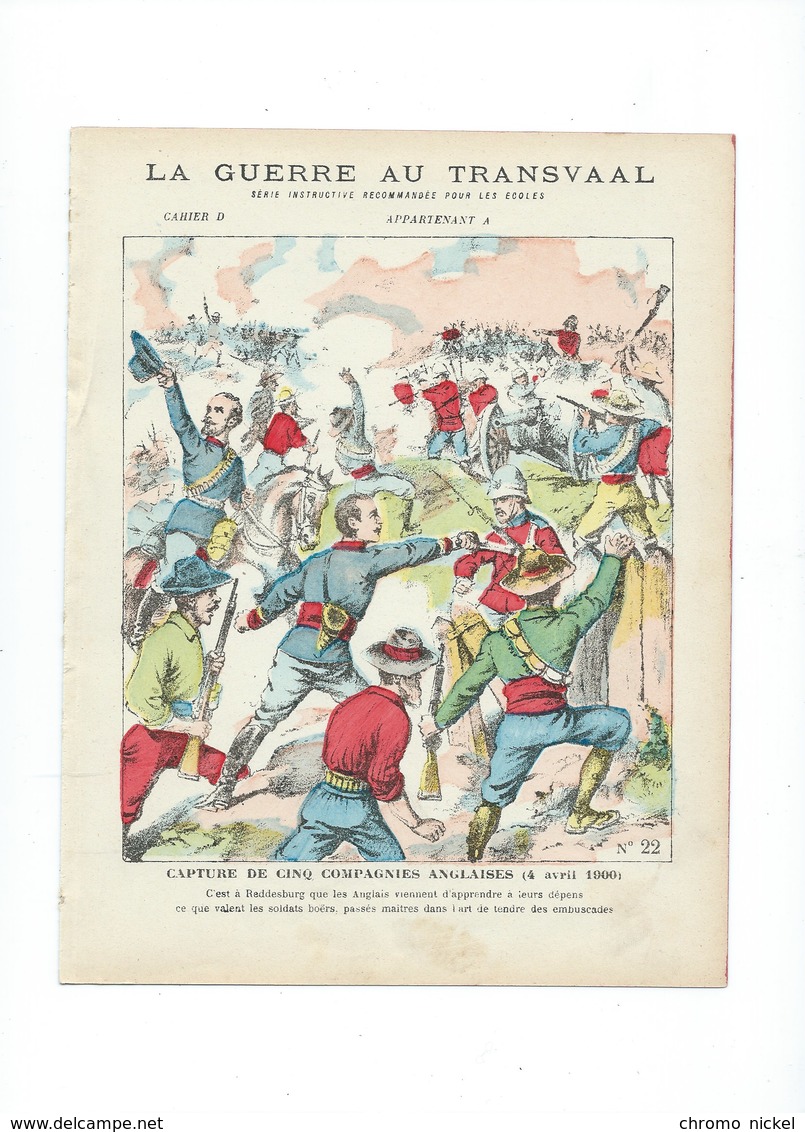 Guerre Au Transvall BOËRS REDDESBURG Couverture Protège-cahier Bien +/- 1900 3 Scans - Protège-cahiers