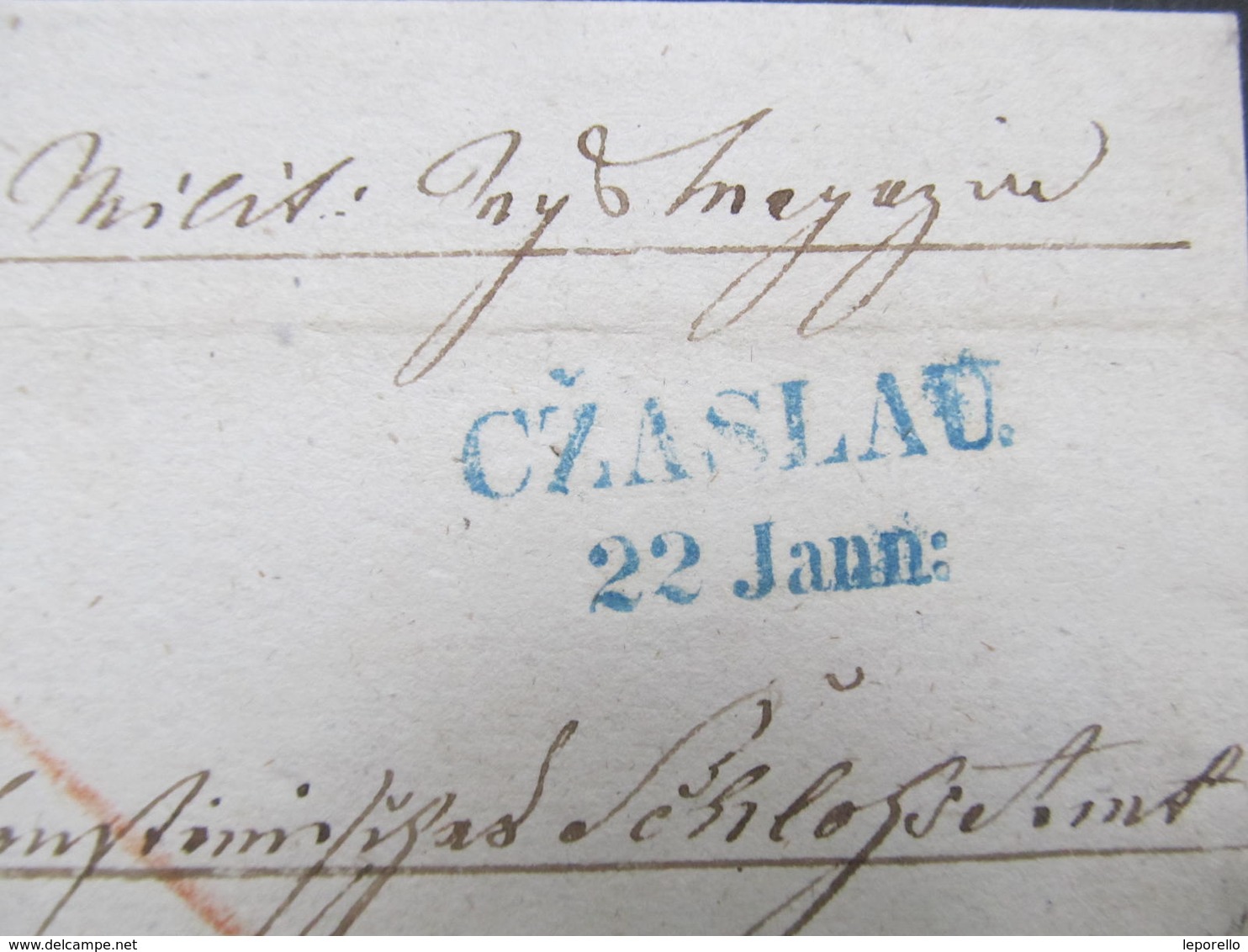 BRIEF Czaslau Caslav - Troppau Stempel BLAU!!  1842//  D*37390 - ...-1850 Préphilatélie