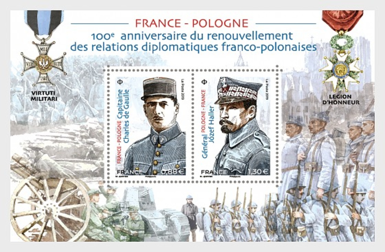 H01 France 2019 Joint Issue France - Poland  MNH Postfrisch - Ungebraucht