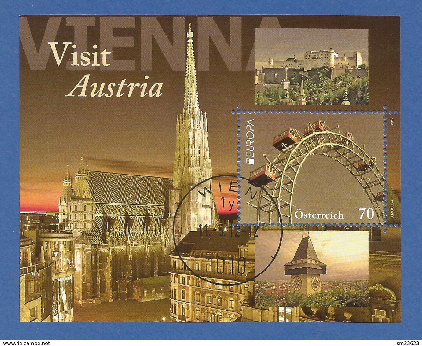 Österreich / Austria 2012  Mi.Nr. Block 69 (2995) , EUROPA CEPT Visite / Besuche - Gestempelt / Used / (o) - 2012