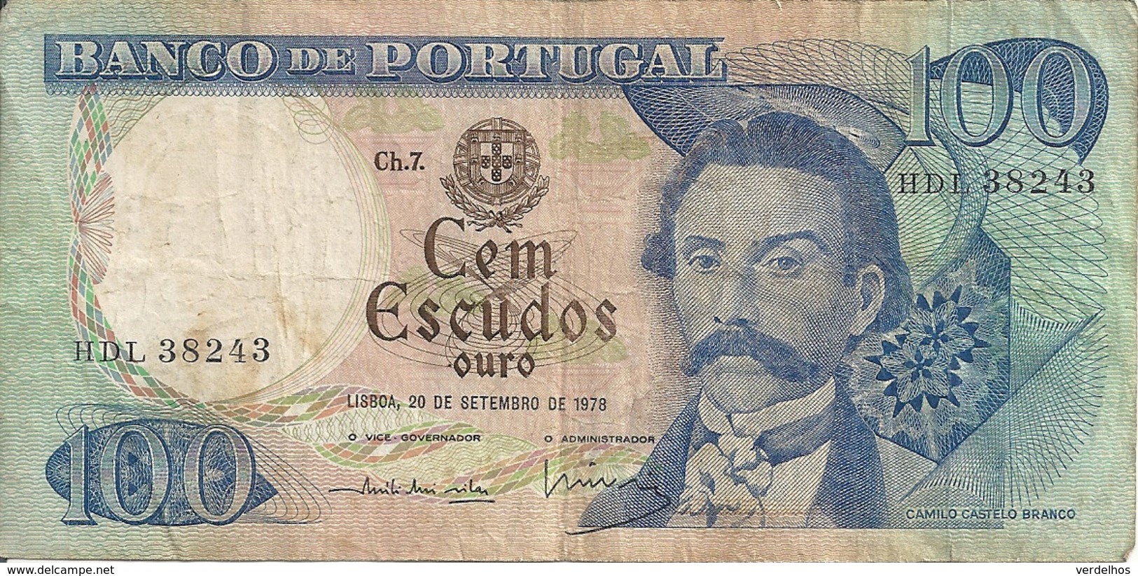 PORTUGAL 100 ESCUDOS 1978 VF P 169 B - Portugal